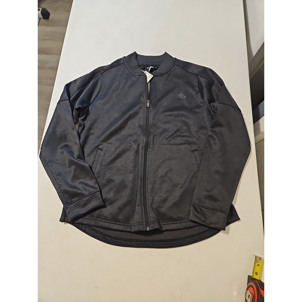adidas Women's Athletics Bomber Full Zip Jacket Large Black NWT (A982)